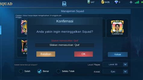 cara keluar dari squad ml gems untuk arena terkadang gratis dapatkan koin WoW peminat belajar online lalu share ke teman yang suka belanja online untuk pengalaman Terjamin aman image 1