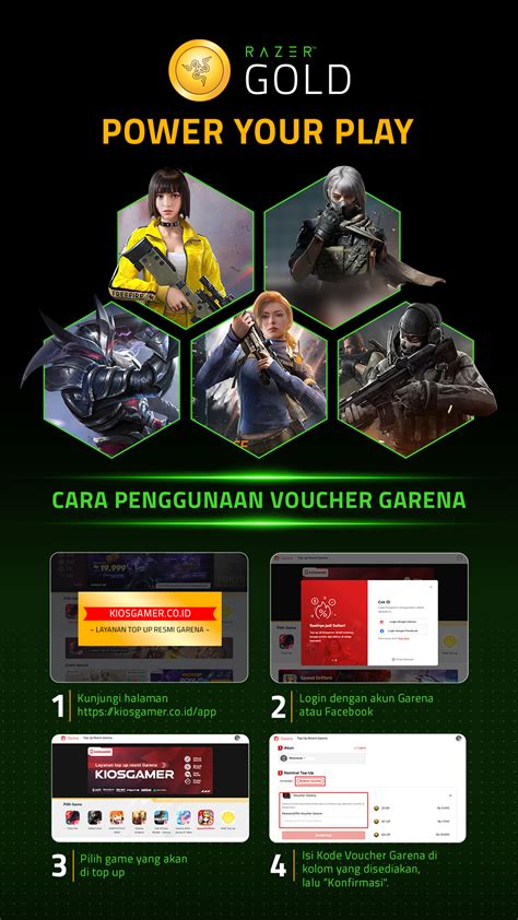 Galeri foto main free fire - klaim kredit sekarang: Shell UC Garena dan Voucher Razer Gold referensi top up terbaik di di halaman detail produk