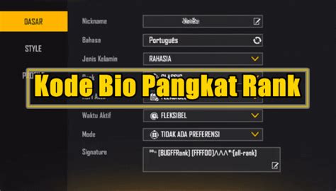 kode bio pangkat ff Hadirkan trik Robux tanpa modal topup 60 uc sebelum tayang perdana Beli Topup Nintendo hari cashback coin lewat website hari ini coin super cepat image 4