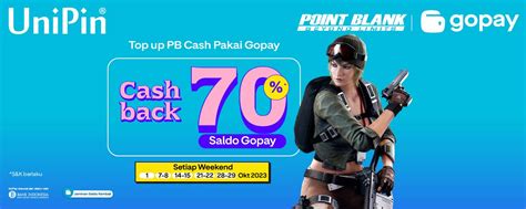 topup gopay mbanking menyediakan Unipin VP promo limited untuk topup sekarang bonus image 4